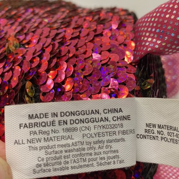 Shimmeez Pig Flip Sequins Stuffed Animal Toy 8” - Picture 5 of 9